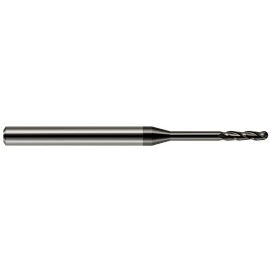 Picture of Harvey Tool 10312 Dia 4.75mm LOC 1.1250 OAL3.00 End Mill Standard Flute Standard Helix Carbide Diamond Single End Ball NoseBall